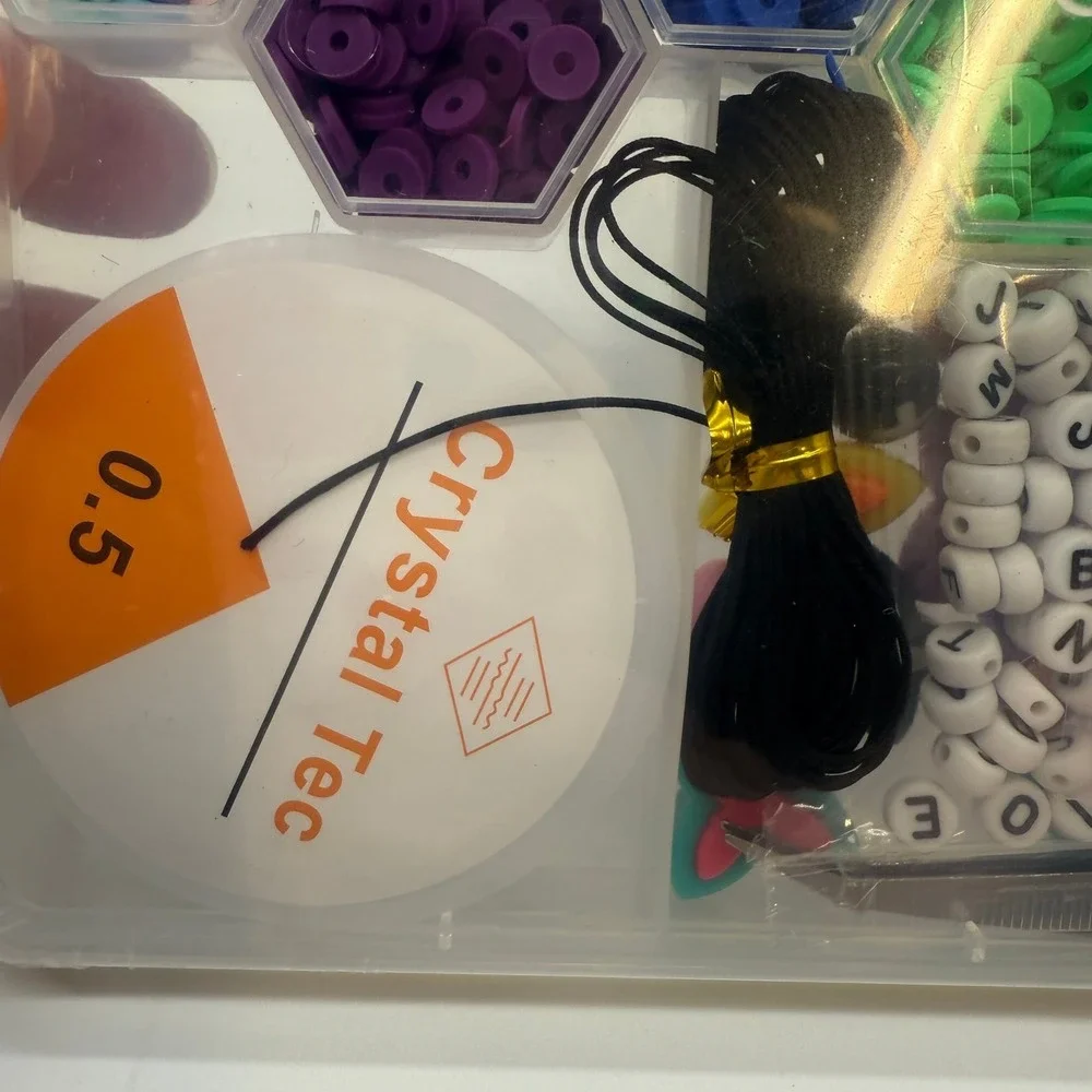 Clay Beads Bracelet Making‎ Kit Letter Charms NEW jewelry DIY kidcore handmade